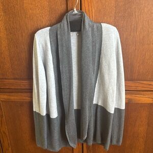 Long gray cardigan